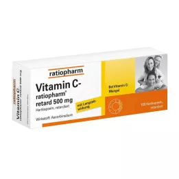 VITAMIN C-RATIOPHARM retard 500 mg kapsulės, 100 vnt