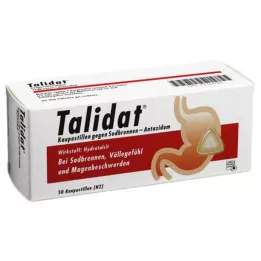 TALIDAT Kramtomos pastilės nuo rėmens, 50 vnt