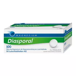 MAGNESIUM DIASPORAL 100 pastilių, 50 vnt