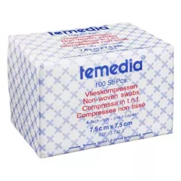 VLIESKOMPRESSEN 7,5x7,5 cm nesterilus 4 sluoksnių, 100 vnt