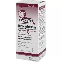 BROMHEXIN Krewel Meuselb. Lašai 8mg/ml, 100 ml