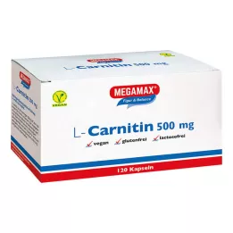 L-CARNITIN 500 mg Megamax kapsulės, 120 vnt