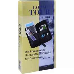 LOOM Tour prima Diab. maišelis juodas nailonas, 1 vnt