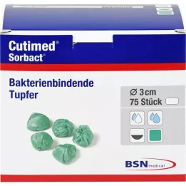 CUTIMED Sorbact tamponai graikinio riešuto dydžio, 75 vnt