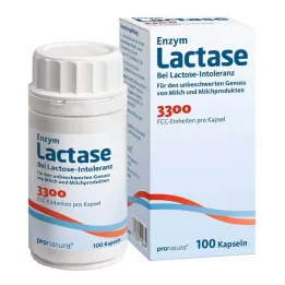 Laktazė 3300 FCC 200 mg kapsulės, 100 vnt