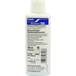 SKINMAN minkštas rankų dezinfekcijos kišeninis buteliukas, 100 ml