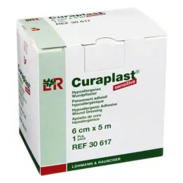 CURAPLAST Žaizdų tvarsliava jautrus 6 cmx5 m, 1 vnt