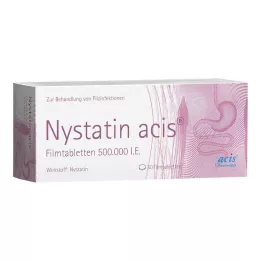 NYSTATIN acis plėvele dengtos tabletės, 50 vnt