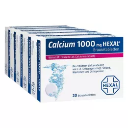 CALCIUM 1000 HEXAL šnypščiųjų tablečių, 100 vnt