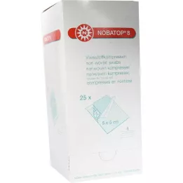 NOBATOP 8 kompresai 5x5 cm sterilūs, 25x5 vnt