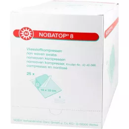 NOBATOP 8 kompresai 10x10 cm sterilūs, 25X5 vnt