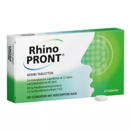 RHINOPRONT Kombinuotos tabletės, 12 vnt
