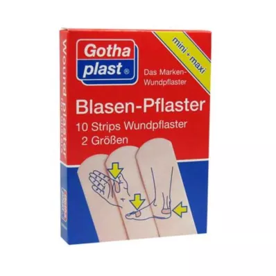 GOTHAPLAST Odos pūsliniai pleistrai, 10 vnt GOTHAPLAST Odos pūsliniai pleistrai, 10 vnt