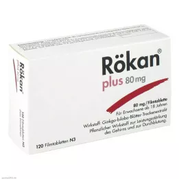 RÖKAN Plus 80 mg plėvele dengtos tabletės, 120 vnt