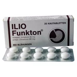 ILIO FUNKTON Kramtomosios tabletės, 20 vnt
