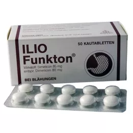 ILIO FUNKTON Kramtomosios tabletės, 50 vnt