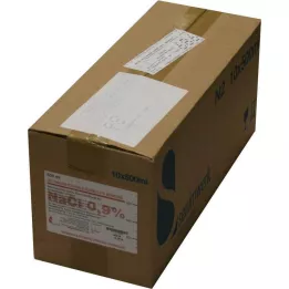 ISOTONISCHE Druskos tirpalas 0,9 % Bernburg Inf.-L.Glas, 10X500 ml