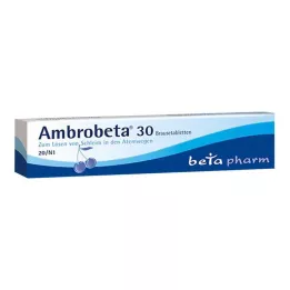 AMBROBETA 30 šnypščiųjų tablečių, 20 vnt