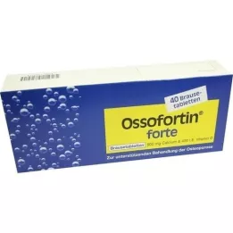 OSSOFORTIN forte šnypščiosios tabletės, 40 vnt