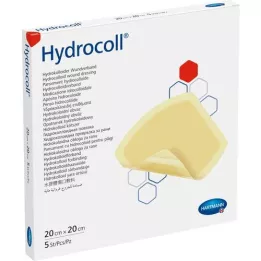 HYDROCOLL Žaizdas 20x20 cm, 5 vnt