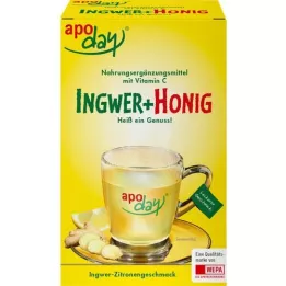 APODAY Imbieras+medus+vitamino C milteliai, 10X10 g