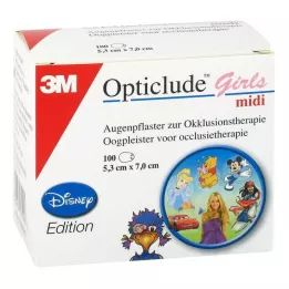 OPTICLUDE 3M Disney mergaičių midi 2538MDPG-100, 100 vnt