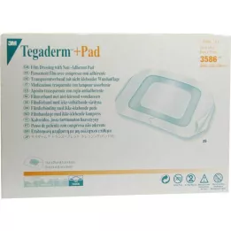 TEGADERM 3M Plus Pad 9x10 cm paruošta jungtis 3586, 25 vnt