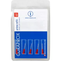 CURAPROX CPS 07 Interdentalb.xxxx-smulkiai raudona, 5 vnt
