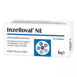 INZELLOVAL NE Plėvele dengtos tabletės, 20 vnt