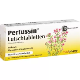 PERTUSSIN Pastilės, 10 vnt