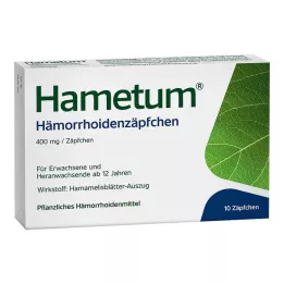 HAMETUM Žvakutės nuo hemorojaus, 10 vnt