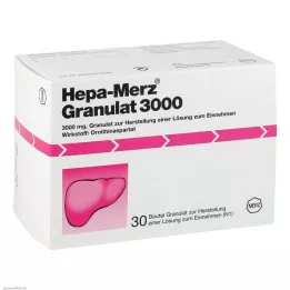 HEPA MERZ Granulės 3000 maišelių, 30 vnt