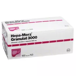 HEPA MERZ Granulės 3000 maišelių, 100 vnt