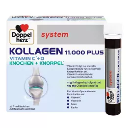 DOPPELHERZ Kolageno 11 000 Plus sistemos ampulės, 30x25 ml