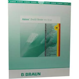 ASKINA DresSil Border Sil.Foamst.V.10x10 cm, 10 vnt