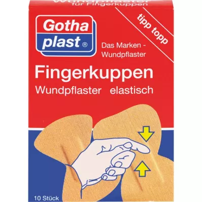 GOTHAPLAST Pirštų galiukų tinkai elastiniai, 10 vnt