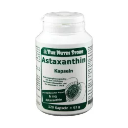 ASTAXANTHIN 6 mg vegetariškos kapsulės, 120 vnt