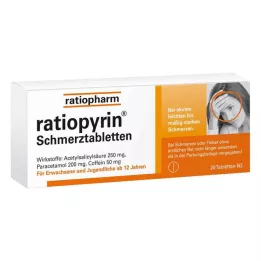 RATIOPYRIN Vaistai nuo skausmo, 20 vnt