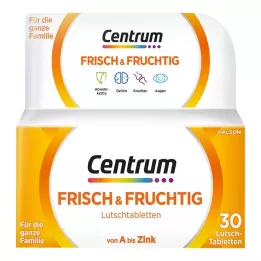 CENTRUM šviežios &amp; vaisinės pastilės, 30 vnt