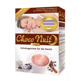 CHOCO NUIT Šokolado gėrimų milteliai Goodnight, 10 vnt