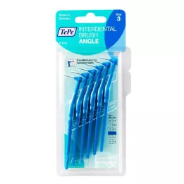 TEPE Tarpdančių šepetėlio kampas 0,6 mm ISO 3 mėlynas, 6 vnt