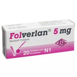 FOLVERLAN 5 mg tabletės, 20 vnt