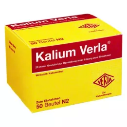 KALIUM VERLA Granulių maišelis, 50 vnt