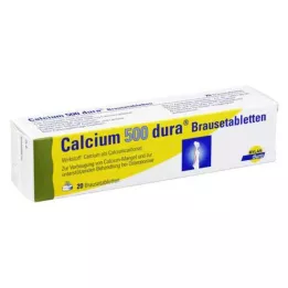 CALCIUM 500 dura šnypščiųjų tablečių, 20 vnt
