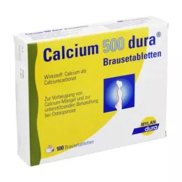 CALCIUM 500 dura putojančių tablečių, 100 vnt