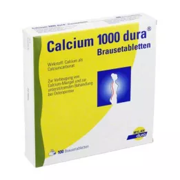 CALCIUM 1000 dura putojančių tablečių, 100 vnt