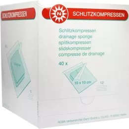 SCHLITZKOMPRESSEN 10x10 cm sterilus 12 kartų, 40X2 vnt