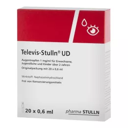 TELEVIS Stulln UD Akių lašai, 20X0,6 ml