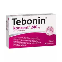 TEBONIN konzent 240 mg plėvele dengtos tabletės, 30 vnt