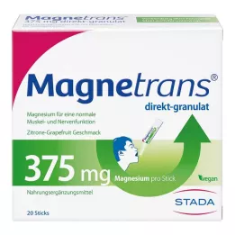 MAGNETRANS tiesioginės 375 mg granulės, 20 vnt